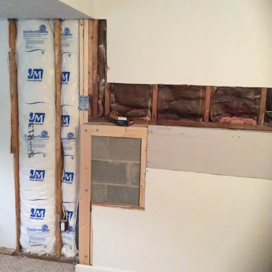 Wall insulation replacement during Odor Removal & Deodorization in Port Clinton